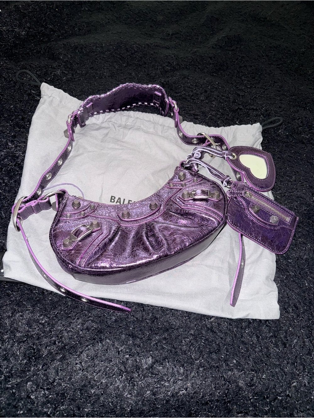 Purple le cagole xs 2023 Balenciaga handbag